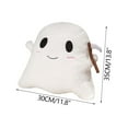 thumbnail image 2 of Halloween Throw Pillows, Cute Plush Ghost Pillow, Soft Stuffed Ghost Cushion Halloween Decorations for Kids Home Sofa Bed Office Couch, White,M, 2 of 4
