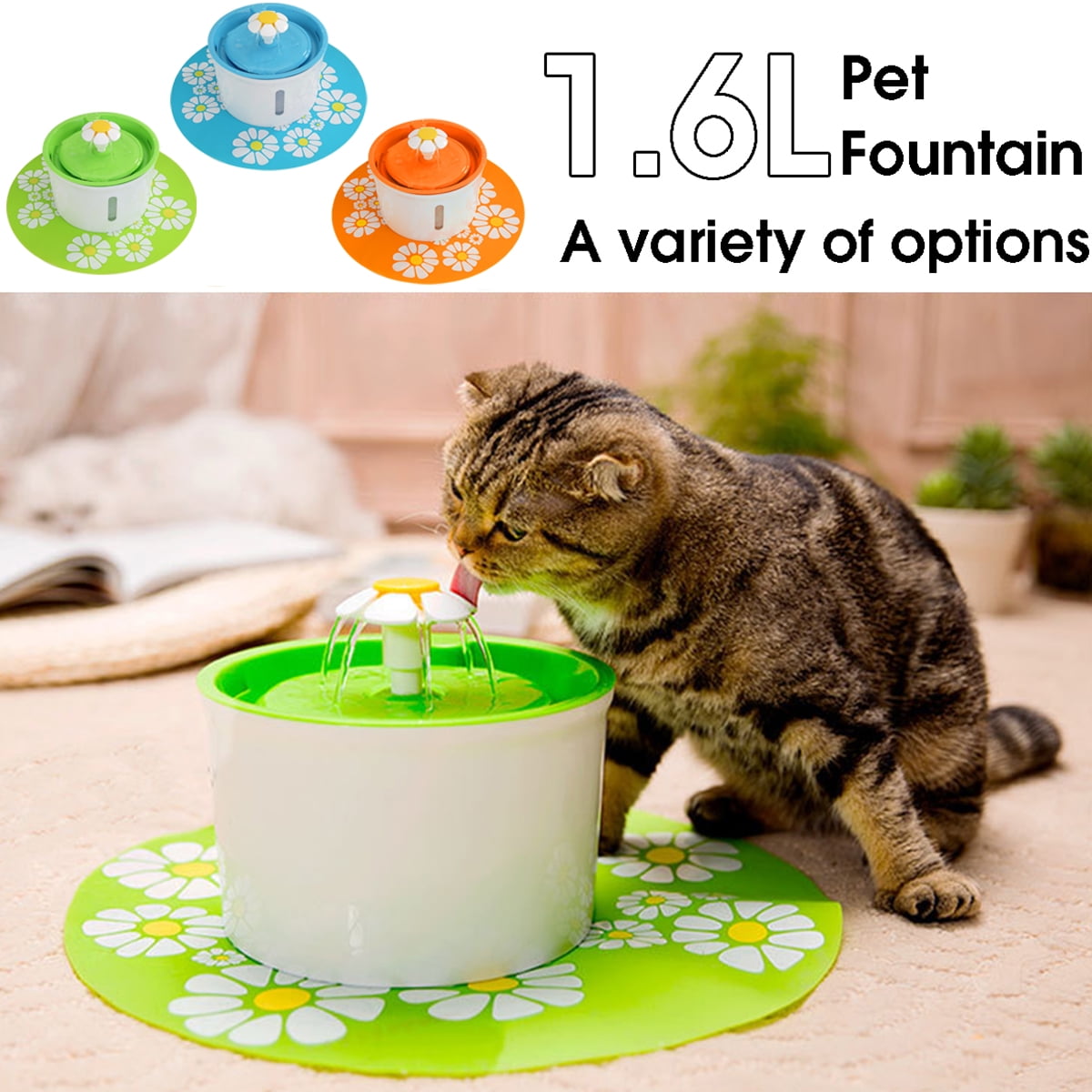 cat water fountain walmart