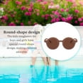 thumbnail image 3 of Sonducket Gafas de sol redondas para niños, gafas para bebés, accesorios de ropa de moda para niños pequeños adorables, protección para los ojos, Type3 NO3 Sonducket AP010496-02, 3 of 6