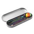 thumbnail image 2 of Rainbow Wax Carving Tools Set - 7 Tools + Silicone Container + Tin, Travel-Friendly, DIY Craft Kit, Stainless Steel, 2 of 4