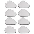 thumbnail image 4 of 8Pcs Set Cloud Shaped Paper Plate White 11*7*0.04in for Birthday Party Supplies, 4 of 9