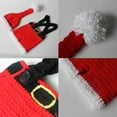 thumbnail image 6 of OOKWE Christmas Newborn Baby Photo Props Outfits Xmas Crochet Clothes Santa Claus Red & White Hat Pants Photo Accessories Ins, 6 of 7