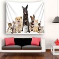 thumbnail image 2 of EREHome Animals Cats And Dogs Tapestry Polyester Fabric Tapestries Wall Art Hanging 51x60 Inches, 2 of 3