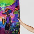 thumbnail image 3 of JEUXUS Shower Curtain Alien Cool Alien Fantasy Mushroom Multiple Sizes White, 3 of 7