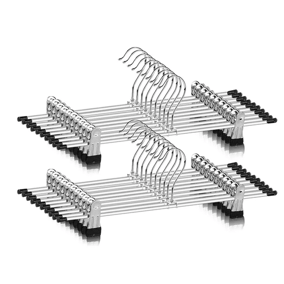 Gancho Para Ropa Remera Con Clips 20 Pzas Belug