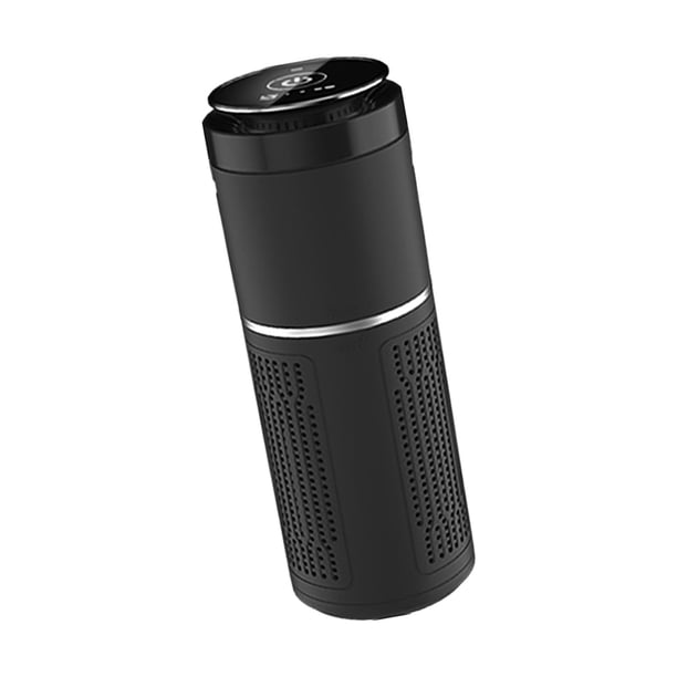 Purificador de aire portátil con de filtración ligero de bajo ruido, ambientador de mesa, limpiador de aire para baño, uso multiescena , negro