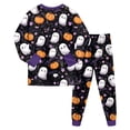 thumbnail image 6 of GCETTIC Cartoon Ghosts Pumpkins Halloween Pajama Sets 2 Piece Long Sleeve PJs Set Comfy Sleepwear Nightwear 7-8 Years, 6 of 8