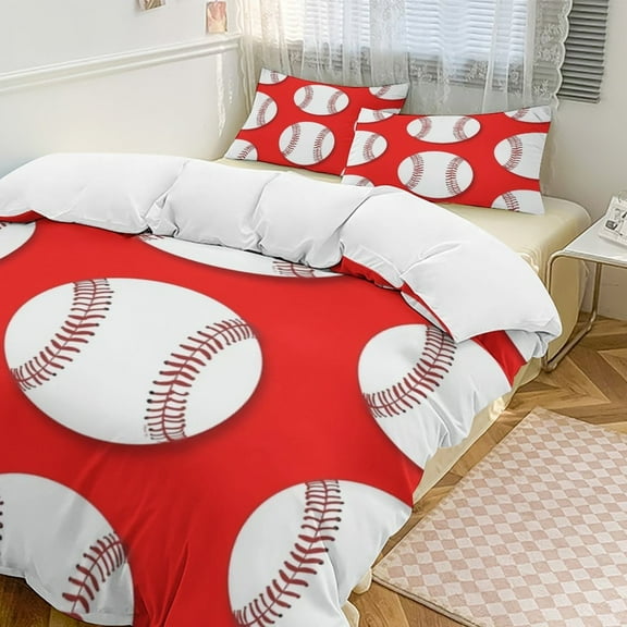 Baseball Bedding Set Duvet Cover Couple Bedclothes Pillowcase Customized Home Textiles Bed Set for Full Size