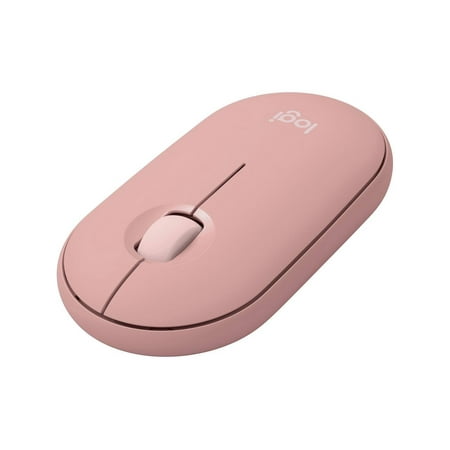 Logitech - Pebble Mouse 2 M350s Slim Lightweight Wireless Silent Ambidextrous Mouse with Customizable Buttons - Rose