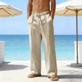 thumbnail image 1 of Men's Casual Blend Trousers for Everyday Wear with Relaxed Fit and Breathable Lightweight Comfort Pure Color Woven Trousers Style for Spring and Autumn, 1 of 5