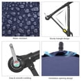 thumbnail image 2 of Sonerlic 10ft Outdoor Patio Hanging Offset Umbrella with Steel Frame for Yard,Poolside and Deck,Navy Blue, 2 of 7