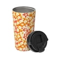 thumbnail image 2 of Fotbe Orchids Flowers Printed Insulated Travel Coffee Mug Spill Proof Leak Proof Stainless Steel Coffee Tumbler Reusable Coffee Cups with Lids Thermos, 2 of 8