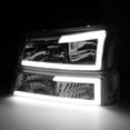 thumbnail image 6 of DNA Motoring For 03-07 Silverado Avalanche LED DRL Headlight Bumper Parking Lamp Smoked/Clear, 6 of 11