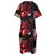 thumbnail image 5 of Vestido de bolsillo suelto con flores de jengibre para mujer, vestidos formales para ocasiones especiales, vestidos de verano para mujer, 5 of 7