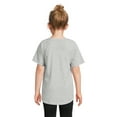 thumbnail image 5 of Athletic Works Girl's Short Sleeve Graphic T-Shirt, Sizes 4-18 & Plus, 5 of 6