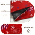 thumbnail image 6 of Round Rugs 3Ft, USA Independence Day Round Area Rug Washable Indoor Throw Carpet, Red Fireworks Stars Small Non Slip Circle Rug for Bedroom Living Room Home Decor Aesthetic, 6 of 8