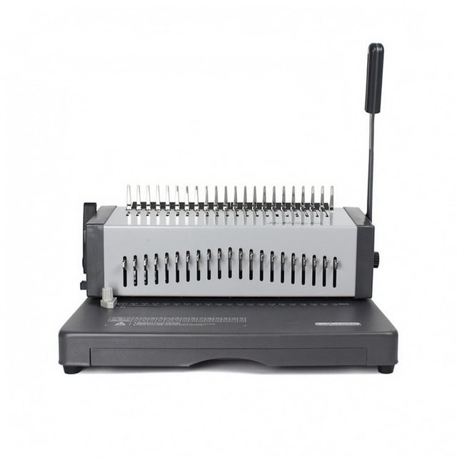 predolo Manual Comb Punch Machine A4 Paper Binding Punch Machine Metal, 21-hole Comb and
