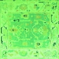 thumbnail image 1 of Ahgly Company Indoor Square Oriental Green Traditional Area Rugs, 8' Square, 1 of 4