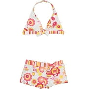 Sand n' Sun - Girl's Flowerpatch Print Two-Piece Bathing Suit