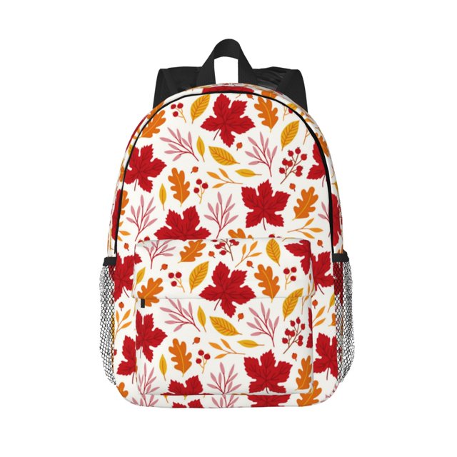 Easygdp fall laef Maple Mochila Ligera de 15 Pulgadas para Estudiantes, Mochila Cómoda para la Escuela y Viajes, Correas Ajustables