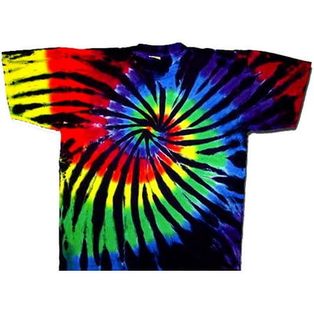 Tie Dyed Shop Stained Glass Spiral Tie Dye T Shirt-Shortsleeve-Small