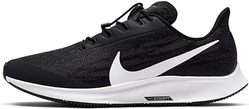 Nike Women's Air Zoom Pegasus 36 Flyease Running Shoe, Black/White, 9.5 B(M) US - image 2 of 4