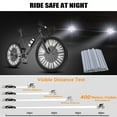 thumbnail image 2 of Bike Spoke Reflectors [36 Pieces] - 360° Visibility and Easy Mounting - Bicycle Spoke Reflectors Made of Reflective Material Fit for Mountain and Road Bikes (1.9-2.4mm), 2 of 7