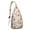 White-6, variant on Enchanted Forest Sling - Whimsical Woodland Mushrooms, Multi-Pocket Organization
