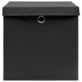 thumbnail image 4 of Juego de cajas de almacenamiento VidaXL plegables negras de 11 x 11 x 11 cm, 4 unidades, 4 of 7