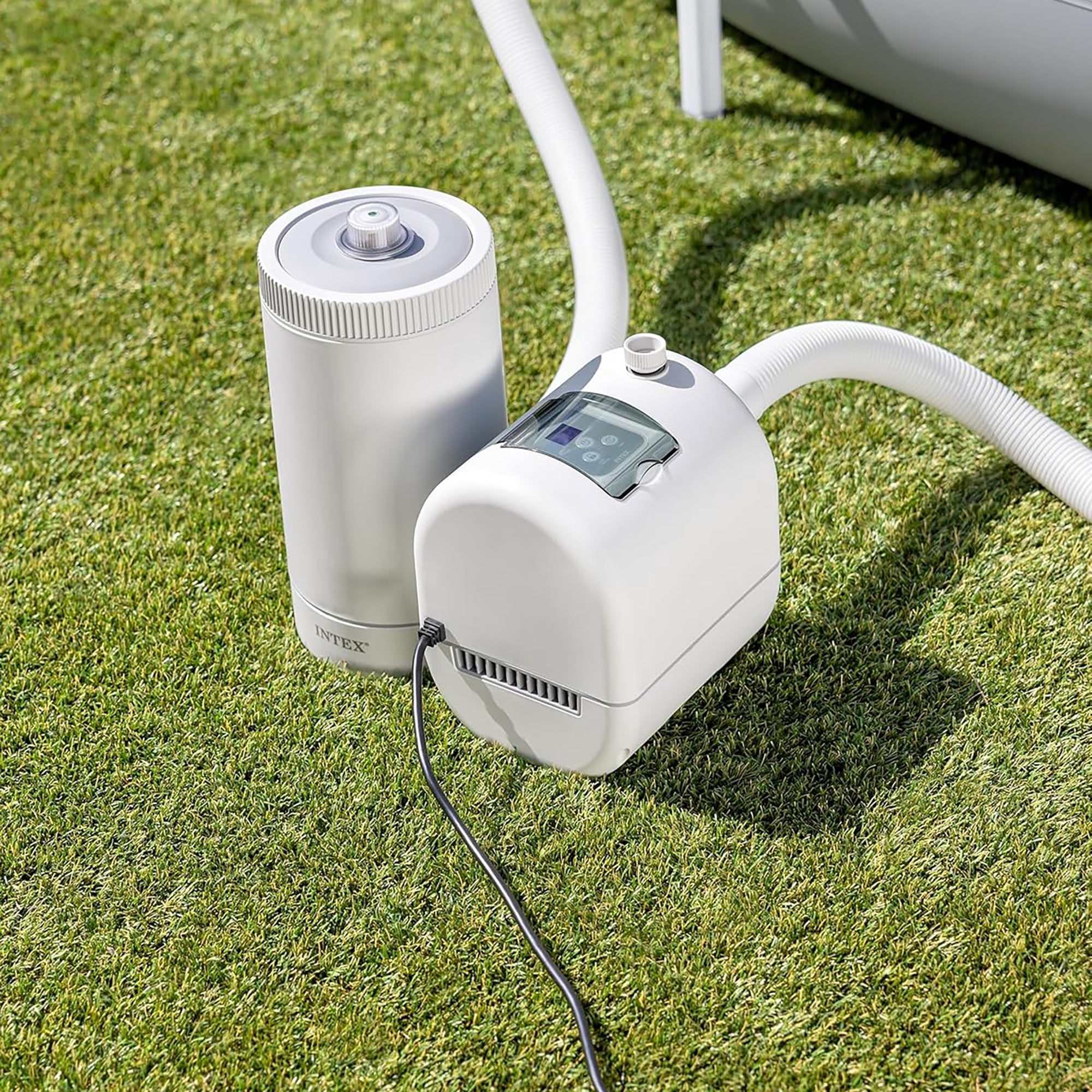 Intex: Krystal Clear: Cartridge Filter Pump - C2500 - Above Ground Pool Maintenance, GFCI, HydroAeration Tech, Type B Cartridge, Water Clarity 26633EG