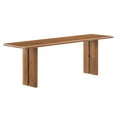 thumbnail image 2 of Modway Amistad 18.5" Wood Bench with Adjustable Foot Pads in Walnut, 2 of 10
