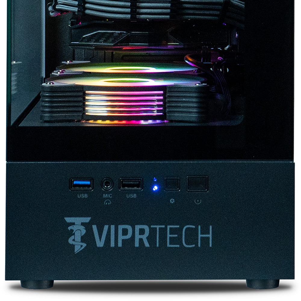 ViprTech Stryker 3.0 Gaming PC - AMD Ryzen 7 (4.1GHz), RTX 3060 12G, 16G DDR4, 1T SSD, Desktop Black