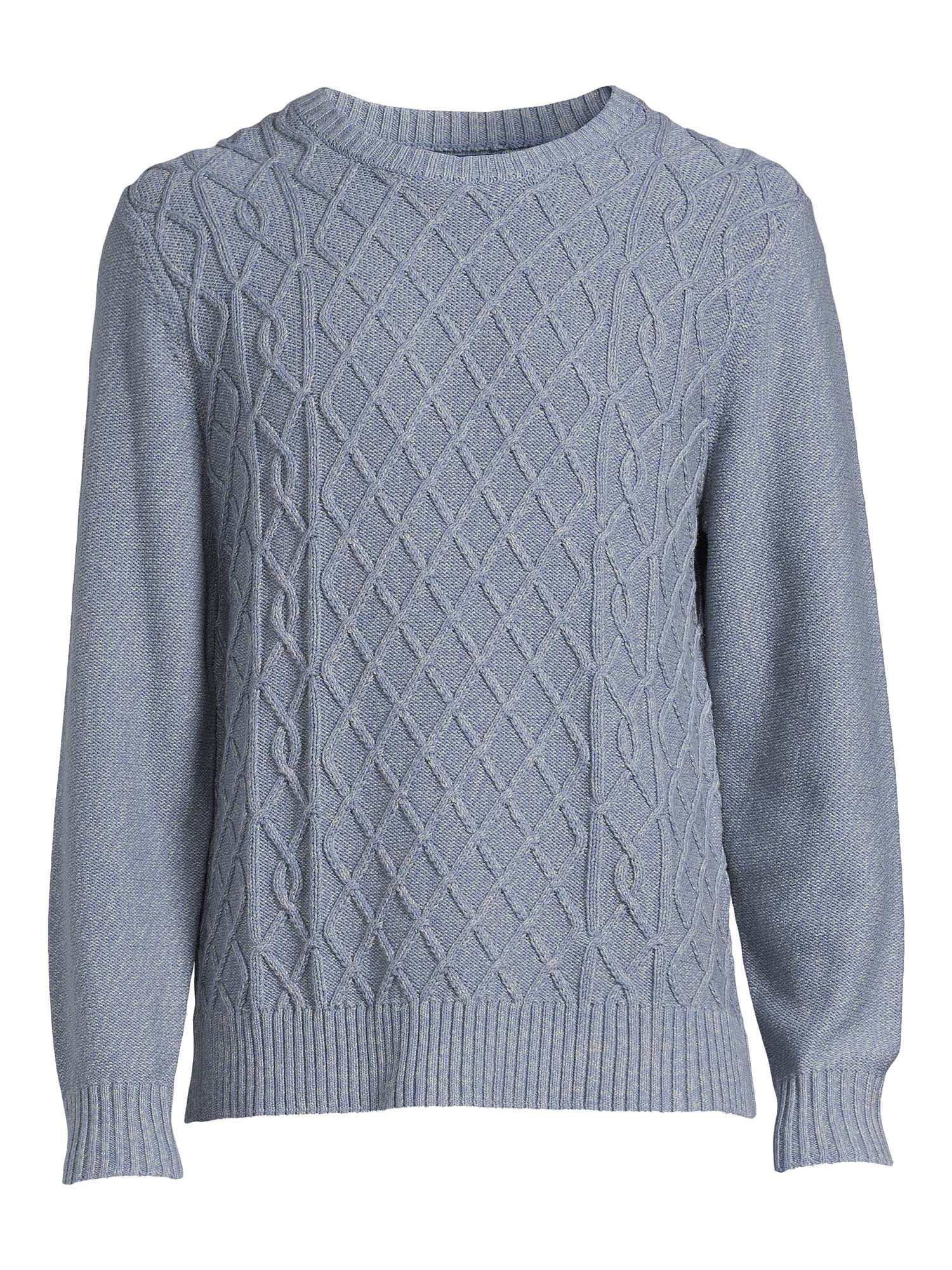 George Men's Marled Sweater with Long Sleeves, Sizes S-3XL