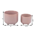 thumbnail image 2 of Flora Bunda CT2004E2-MAUVE 6' & 4.75' Sunmoon Footed Ceramic,Set of 2, 2 of 5
