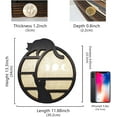 thumbnail image 3 of ABPETE Cats on The Moon Crystal Display Shelf, Wooden Hanging Floating Shelf, Crescent Moon Phase Shelf Stones Essential Oil Organizer Rock Storage Gem Holder Wood Gothic Witchy Boho Home Wall Decor, 3 of 15