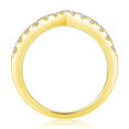 thumbnail image 3 of 0.4 Carat Moissanite Rings for Women D Color VVS1 S925 Sterling Silver Round Cut Moissanite Wedding Rings Simulated Diamond Wedding Bands Lab Diamond Rings, 3 of 4