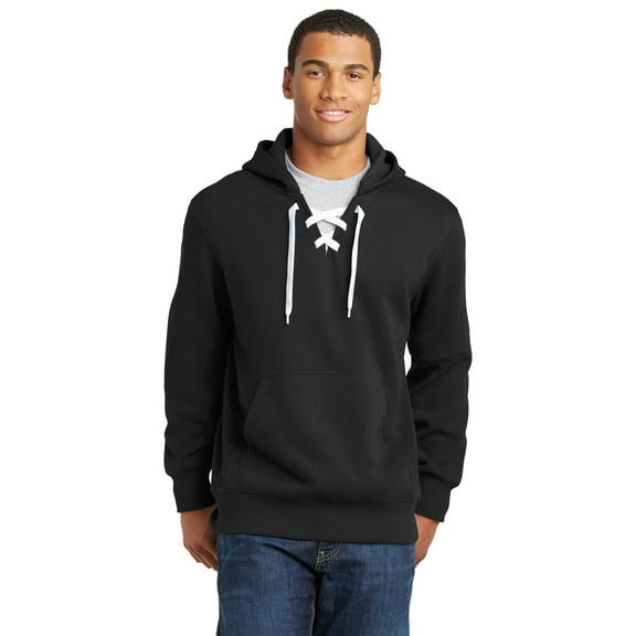 Sport Tek Men s Lace Up Pullover Hooded Sweatshirt