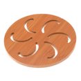 thumbnail image 1 of Alfombrilla de madera con dibujos animados para aislamiento térmico, para mesa de comedor, antideslizante, creativa y bonita, para té, cuenco, posavasos, 1 of 4