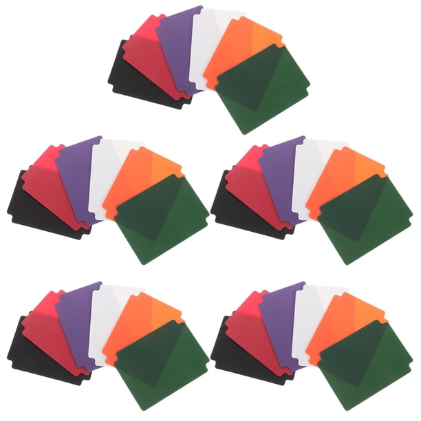 30 separadores de colores para tarjetas coleccionables, de plástico, para organizar juegos, tarjetas deportivas y cajas de almacenamiento