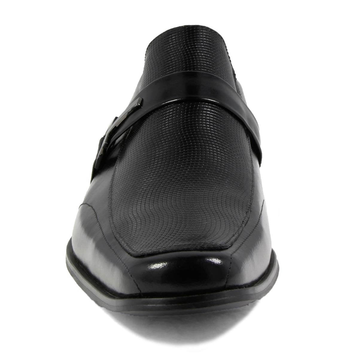 Stacy Adams Mens Black Leather Textured Loafers‎ Dress Shoes 24692-001 Size 11M Stacy Adams men black textured loafer shoes | Mercari main image 3