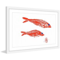 Father & Son Framed Painting Print