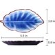 thumbnail image 2 of Soporte de cuchara de porcelana para encimera de cocina, 7 pulgadas, 2 piezas de soporte de cuchara de cerámica con forma de hoja azul, utensilios de cocina, decoración y accesorios de cocina de, 2 of 5