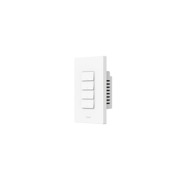 Interruptor de luz inteligente Aqara H2 2 en 1 neutro, 4 botones y 3 canales