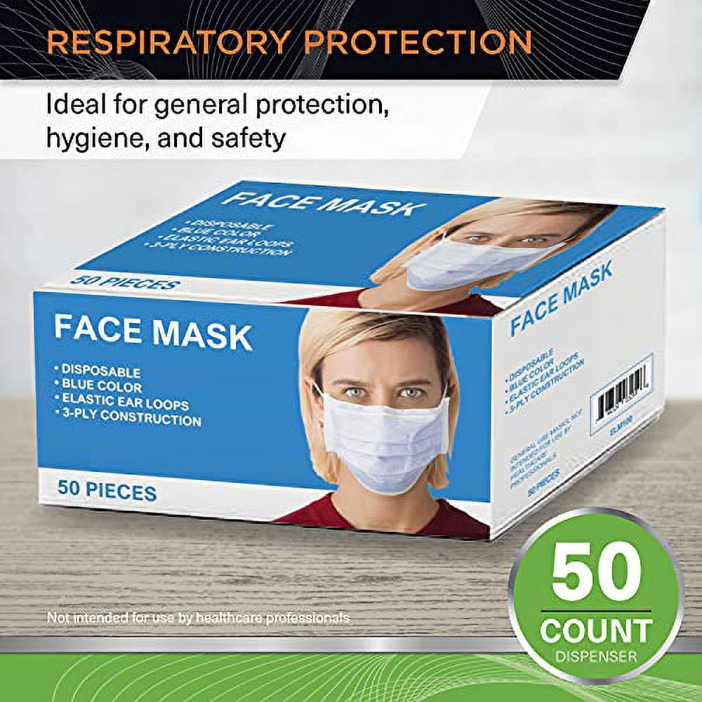 DISPOSABLE EAR-LOOP FACE MASK - 50 PER BOX