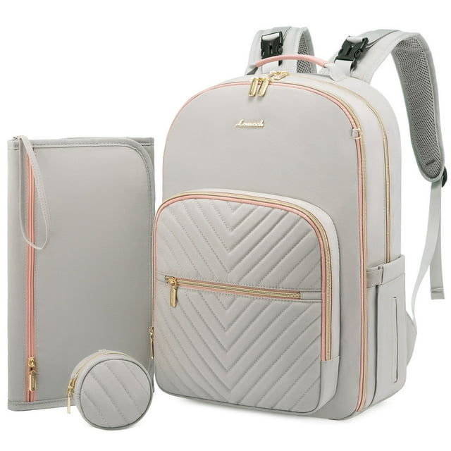 Mochila LOVEVOOK Bolsón para Pañales Acolchonado e Impermeable 31x20x46 cm