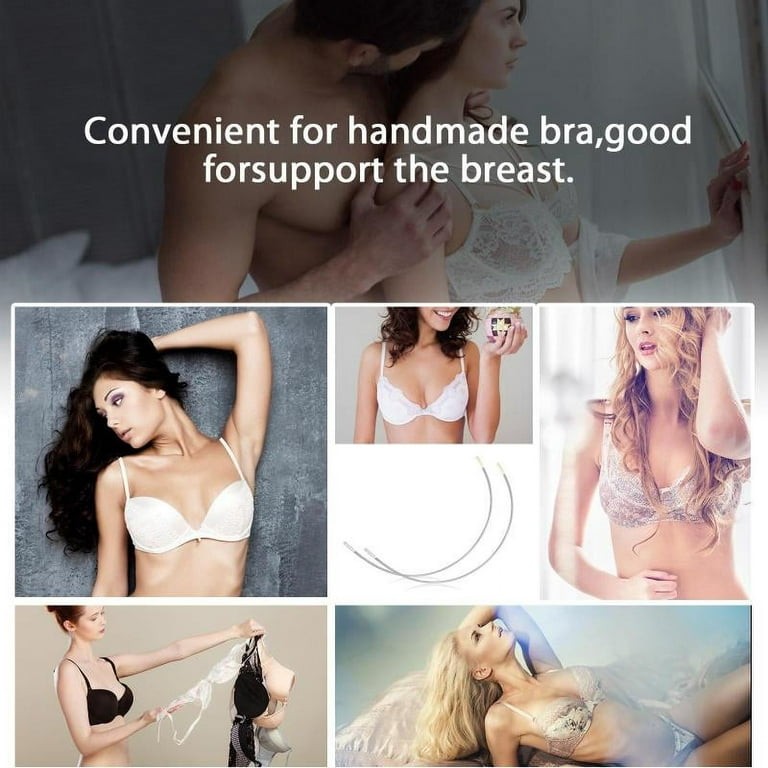 6 Pair Of Stainless Steel Handmade Bra Underwire Replacement Cup D