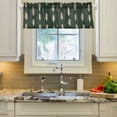 thumbnail image 2 of Yayeee Kitchen Valance Rod Pocket 54" x 18" Living Room Window Curtain, Beige Plants, 2 of 6