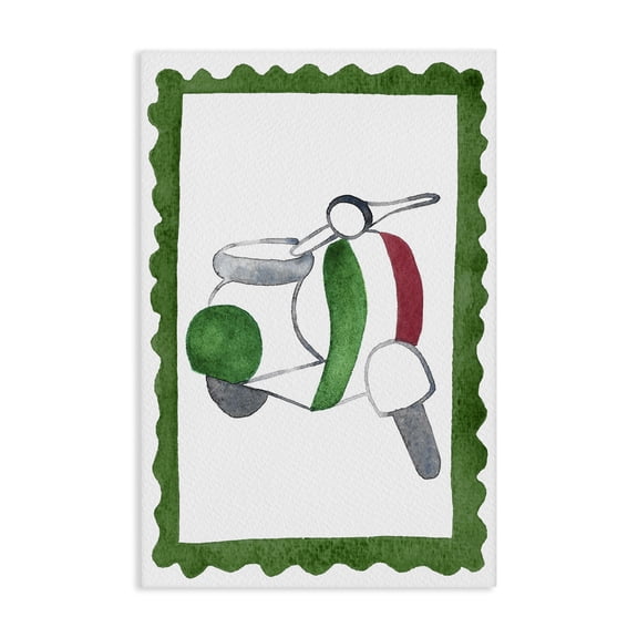 Stupell Industries Eclectic Italian Motor Scooter Canvas Art, 16 x 24, by Camila Juncos