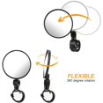 thumbnail image 3 of Bike Mirrors, 2pcs Bicycle Cycling Rear View Mirrors Adjustable Rotatable Handlebar Mounted Plastic Convex Mirror for Mountain Road Bike, 3 of 5