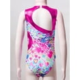 thumbnail image 6 of TTAO Leotard for Girls Gymnastics Metallic Sleeveless One Piece Ballet Dance Unitard Hot Pink 12, 6 of 7